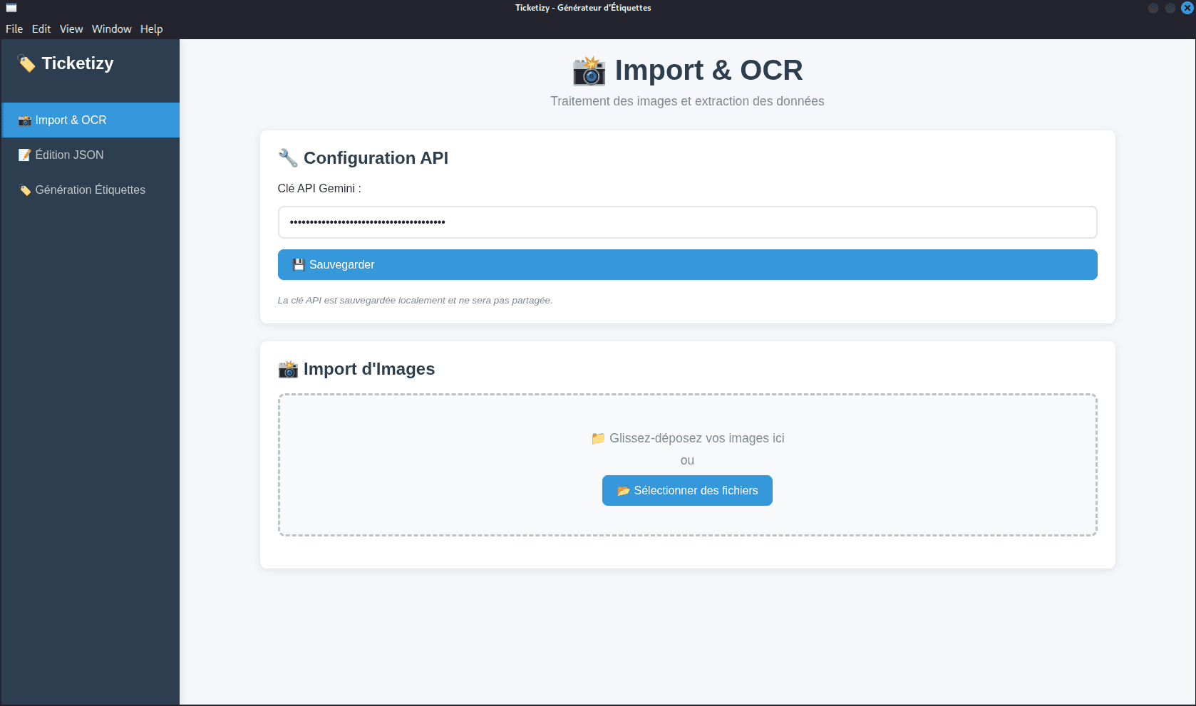 Ticketizy - Logiciel Windows