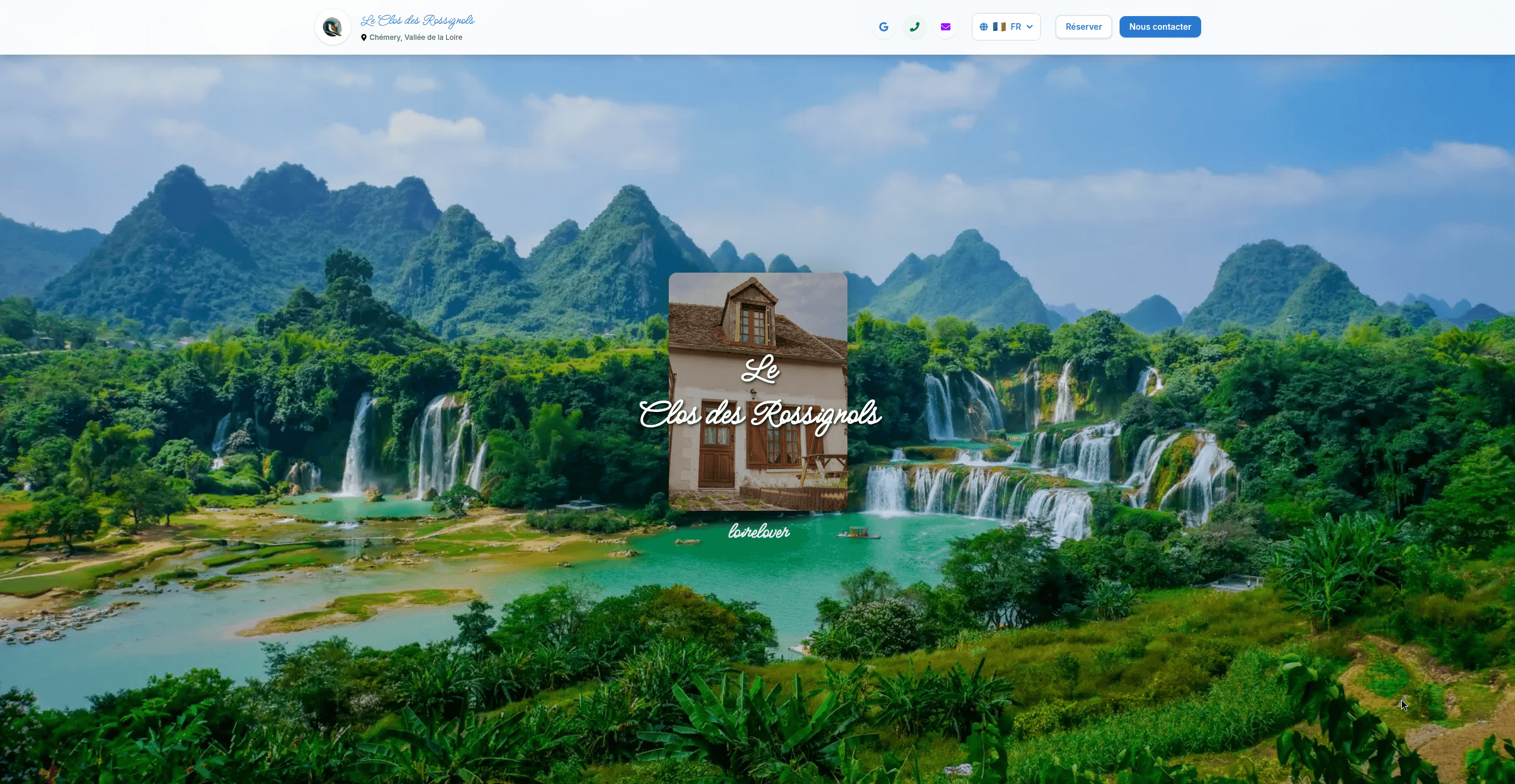 Landing Page - LoireLovers - Le Clos des Rossignols